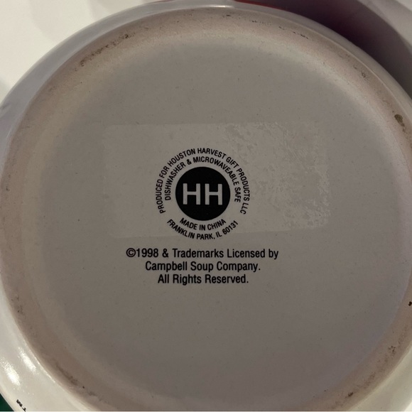 *VINTAGE* 1998 Campbell Soup Kid Collectible Mug Cup Bowl Houston Harvest Gift - Picture 3 of 3